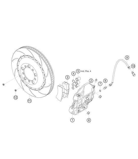 Diagram 6.6-02 Porsche Macan (95B) MK1 (2014-2018) Wheels, Brakes