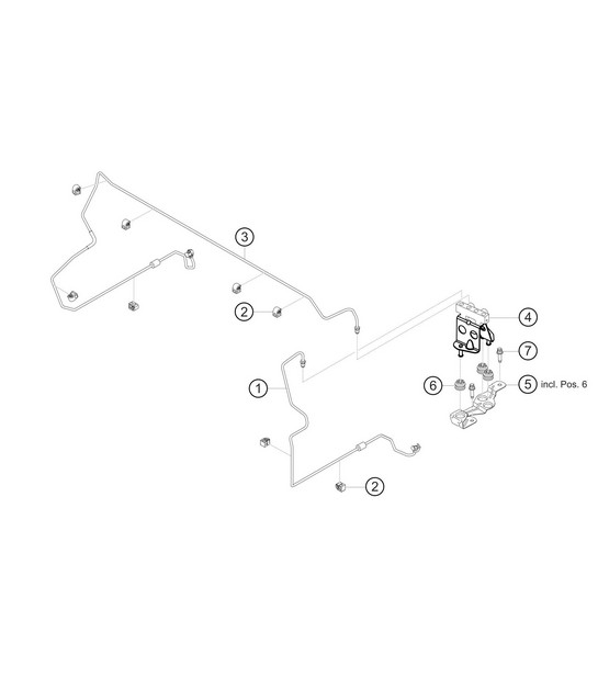 Brake lines front 911 (992) GT3 CUP 2021