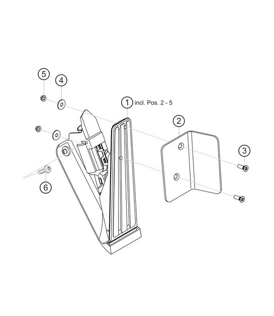 Diagram 7.7-03 Porsche 356 (1950-1965) Hand Lever System, Pedal Cluster 