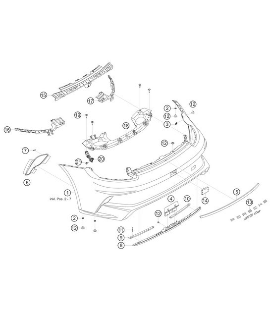 Diagram 8.8-11 Porsche 997 (911) MK1 2005-2008 Body