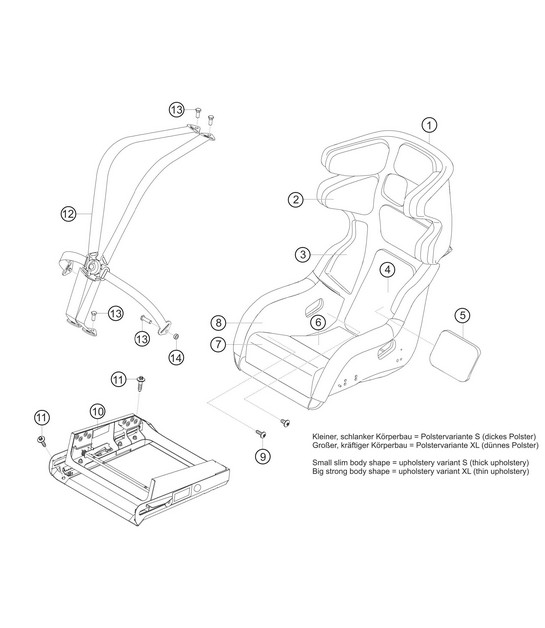 Driver seat 911 (992) GT3 CUP 2021
