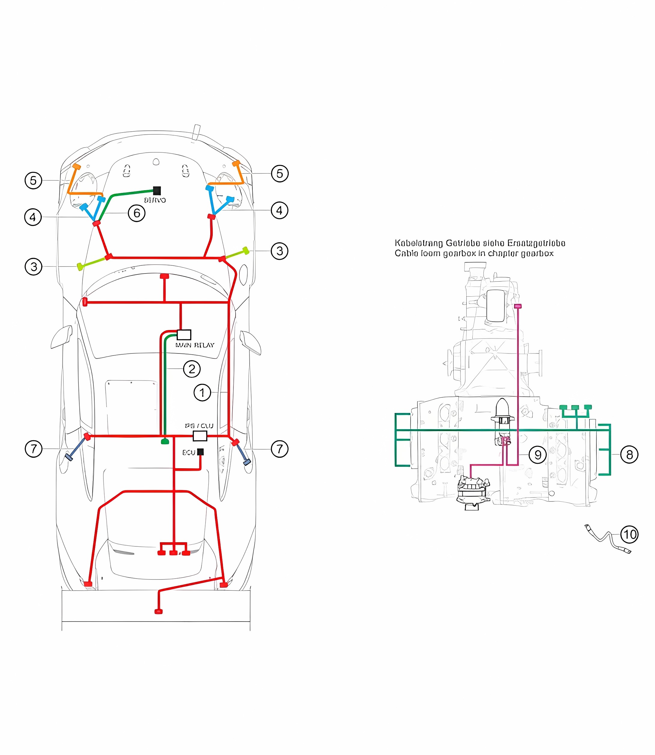 Cable looms 911 (992) GT3 CUP 2021