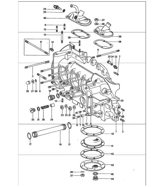 Diagram 101-05 Porsche Cayenne V6 3.0L Diesel 245HP Engine