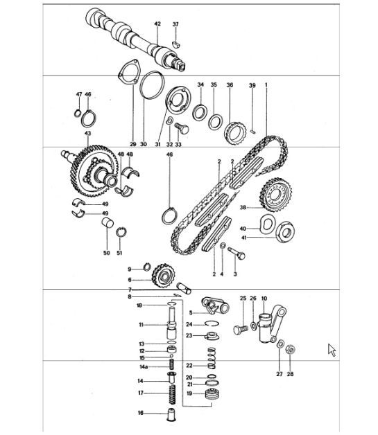 Diagram 103-15 Porsche Cayman 987C / 981C (2005-2016) Engine