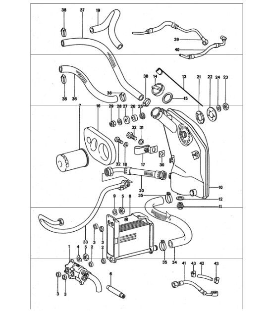 Diagram 104-00 Porsche Boxster 986 2.7L 1999-02 Engine