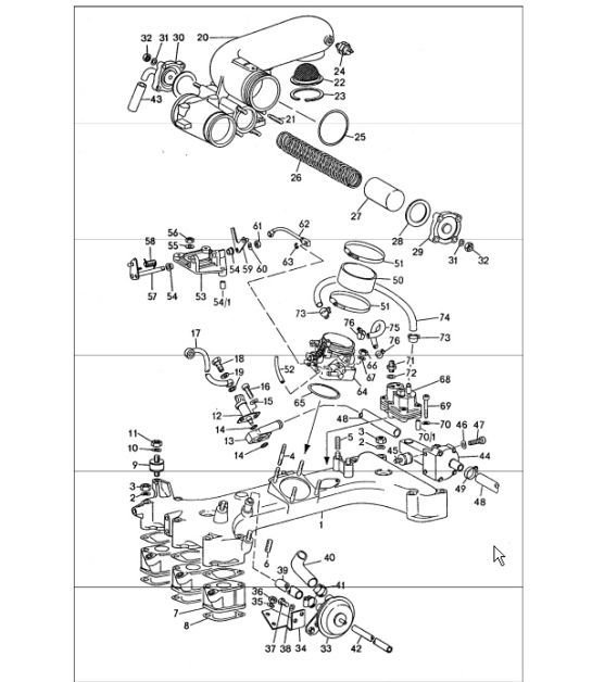 Diagram 107-05 Porsche Macan (95B) MK1 (2014-2018) Engine