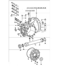 replacement transmission, transmission case 911 TURBO 1975-77
