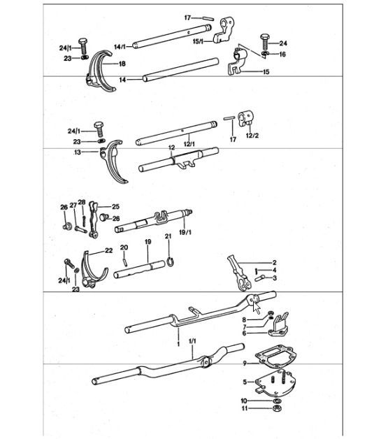 Diagram 304-00 Porsche 997 (911) MK1 2005-2008 Transmission