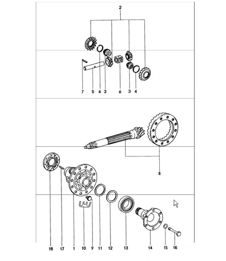 differential 911 TURBO 1975-77