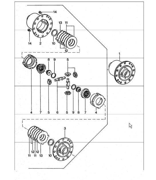 Diagram 305-10 Porsche Cayman 987C / 981C (2005-2016) Transmission