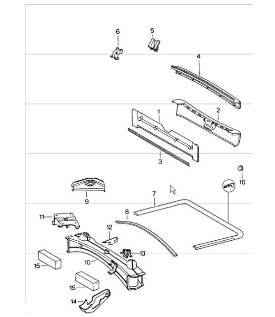 Diagram 801-15 Porsche Macan (95B) MK1 (2014-2018) Body