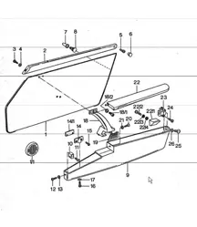 door trim panel 911 TURBO 1975-77