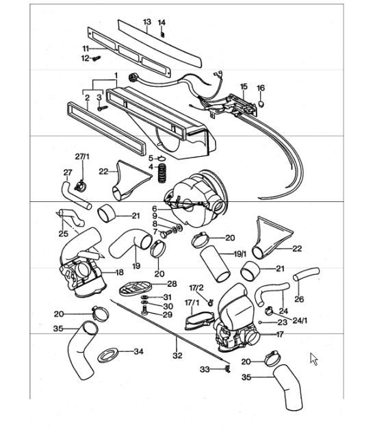 Diagram 813-00 Porsche Boxster 986/987/981 (1997-2016) Body