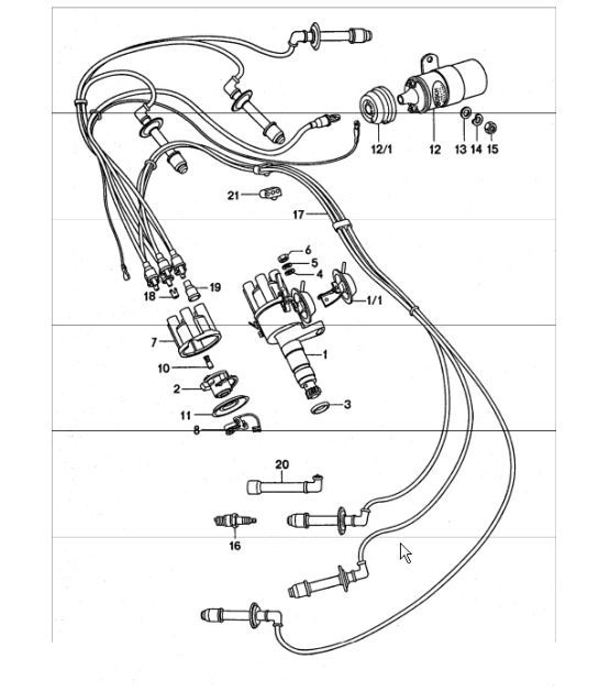 Diagram 901-00 Porsche 928 (1978-1995) 