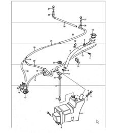 windscreen washer system 911 TURBO 1975-77