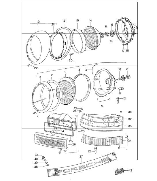 Diagram 905-00 Porsche Cayman 718C (982C) 2017>> Electrical equipment