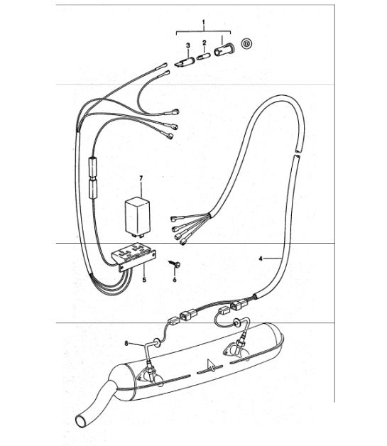 exhaust gas,  temperature monitoring 911 TURBO 1975-77 (JAPAN)