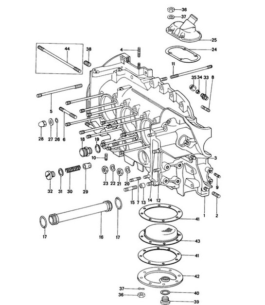Diagram 101-005 Porsche Macan (95B) MK1 (2014-2018) Engine