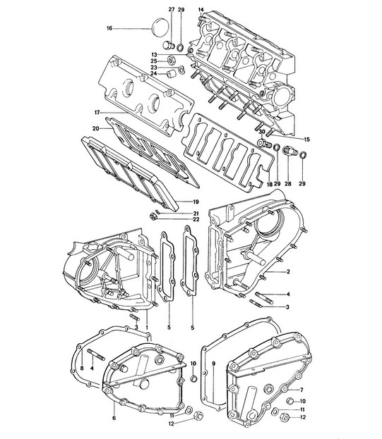 Chain case / Camshaft housing  914-6 1970-76
