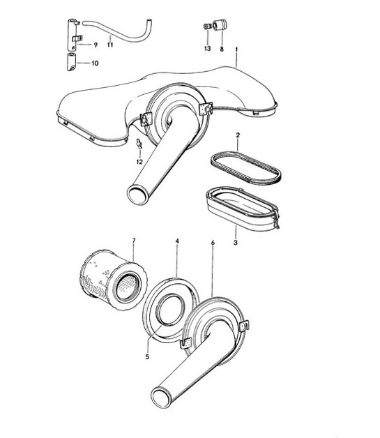 Diagram 106-000 Porsche 991.2 Cabriolet 4 3.0L (370 Bhp) 2016-19 Engine