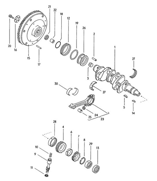 Diagram 112-000 Porsche Cayman 718C (982C) 2017>> Engine