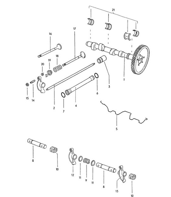 Diagram 113-005 Porsche Macan (95B) MK1 (2014-2018) Engine