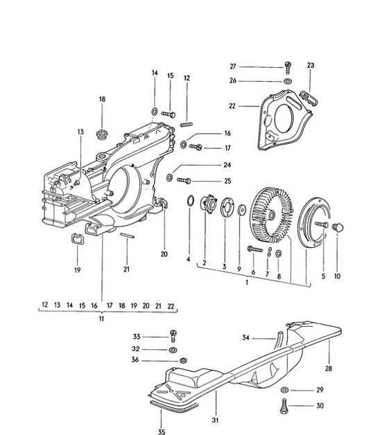 Diagram 115-000 Porsche 944 (1982-1991) 