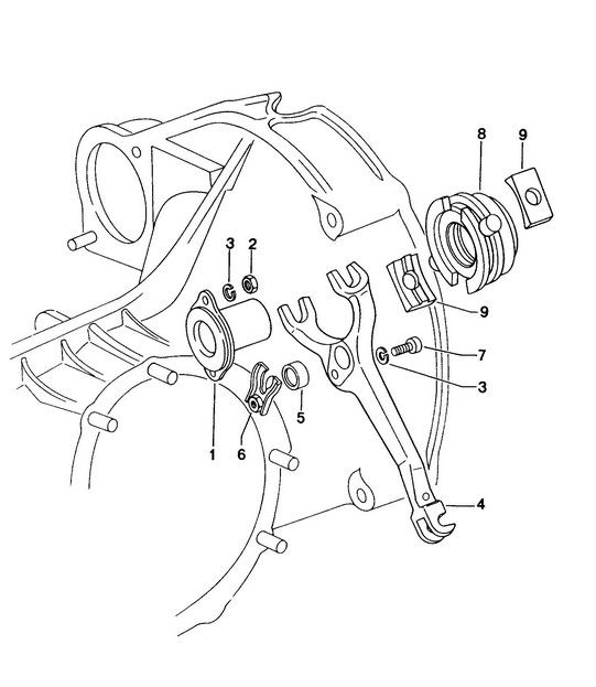 Clutch release 914 1970-76