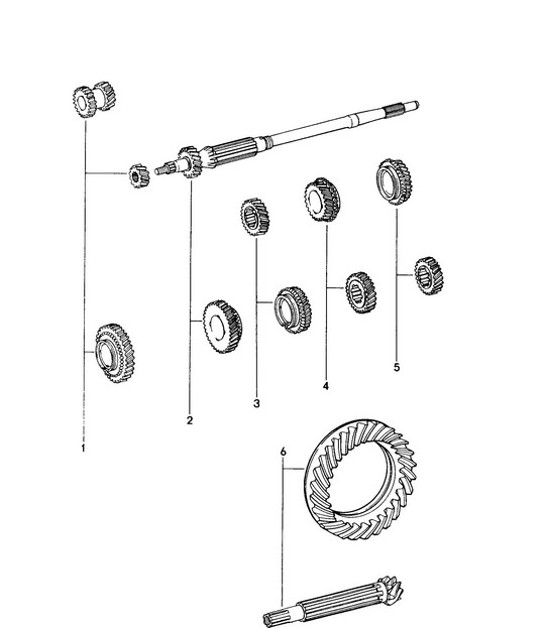 Diagram 303-000 Porsche 928 4.5L 1978-82 