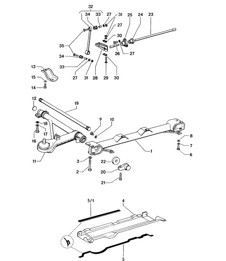 Front axle / Stabiliser 914  1970-76