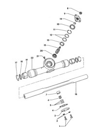 Steering gear / Repair material   914 1970-76