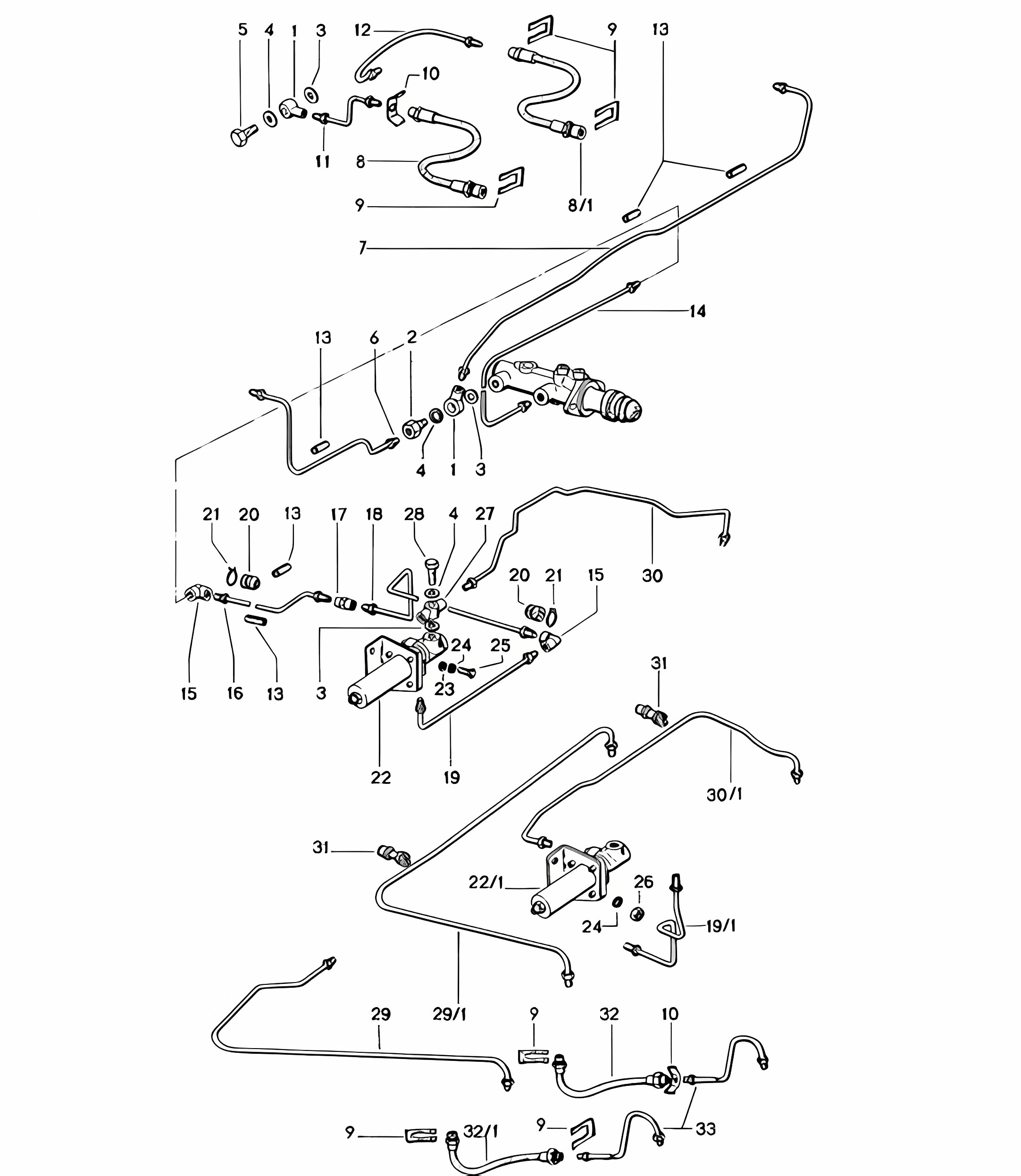 Brake lines 914 1970-76