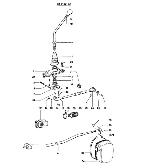 Transmission control 914 1973>>