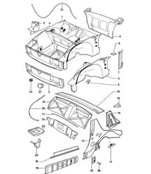 Interior panelling  914 1970-76