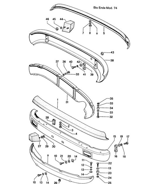 Diagram 802-000 Porsche 997 (911) MK1 2005-2008 Body