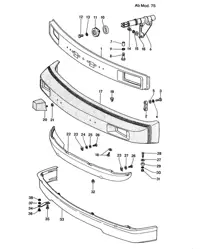 FRONT Bumper 914 1975>>