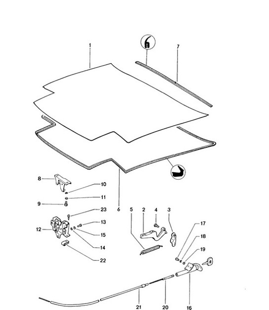 Diagram 803-000 Porsche 997 (911) MK1 2005-2008 Body