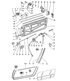 Door with installation parts 914 1973>>