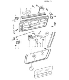 Door with installation parts 914  1973>>