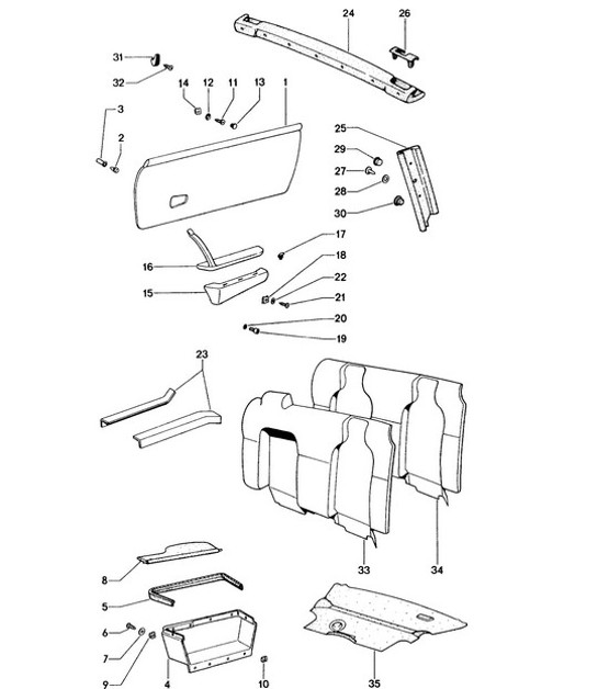 Diagram 807-005 Porsche Macan (95B) MK1 (2014-2018) Body