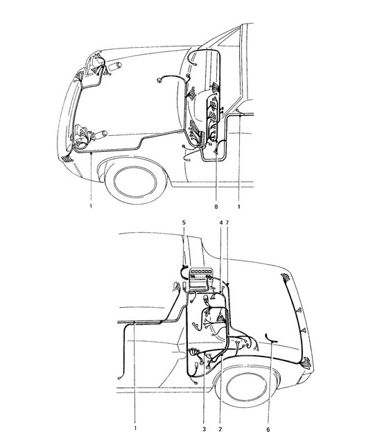 Wiring harnesses 914 1970-76