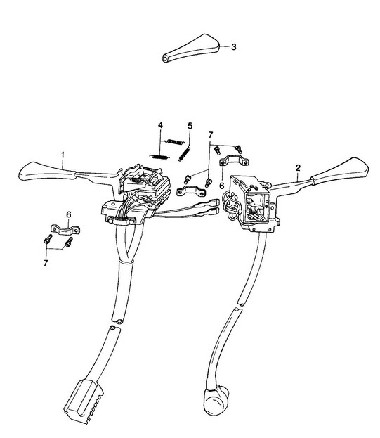 Steering column switch  914-6 1970-76
