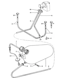 Windscreen washer system  914 1970-76