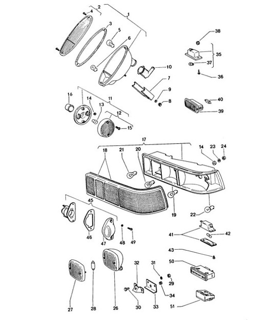 Diagram 905-005 Porsche Cayman 718C (982C) 2017>> Electrical equipment
