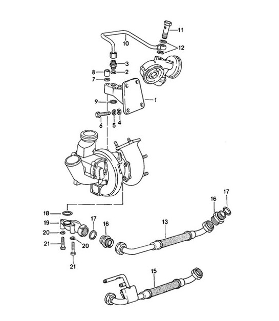 Diagram 104-010 Porsche 964 (911) (1989-1994) Engine