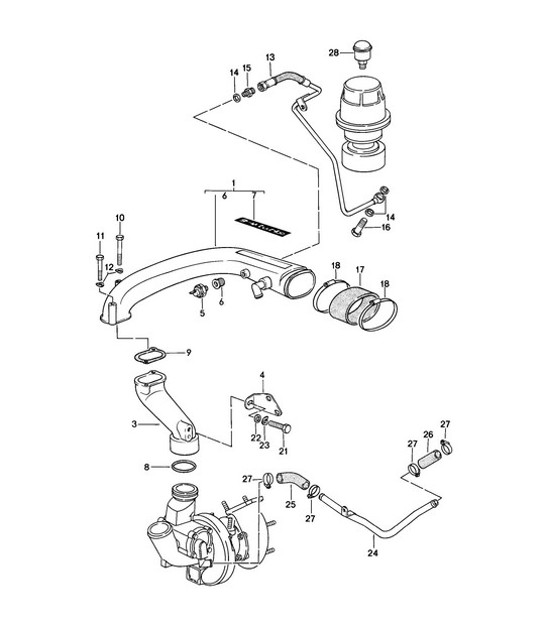 Diagram 107-025 Porsche Macan (95B) MK1 (2014-2018) Engine