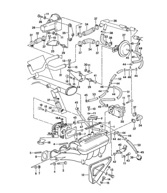 Diagram 107-020 Porsche Boxster 718 (982) 2017>> Engine