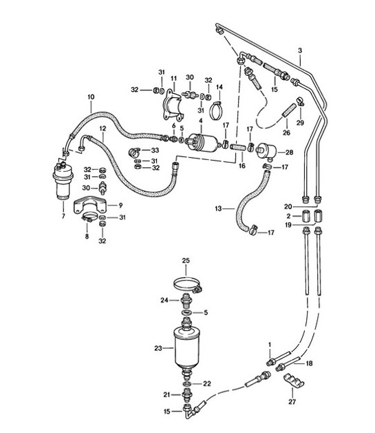 Diagram 201-014 Porsche 928 (1978-1995) 