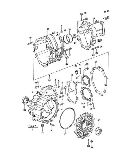 Diagram 302-005 Porsche Cayman 718C (982C) 2017>> Transmission