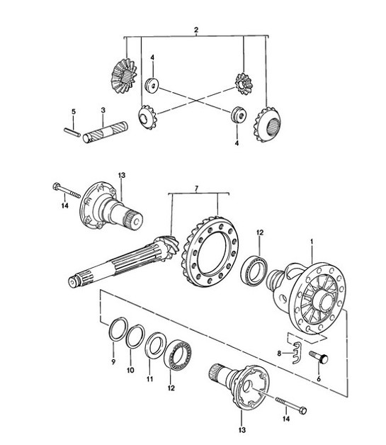 Diagram 305-005 Porsche Boxster 986/987/981 (1997-2016) Transmission